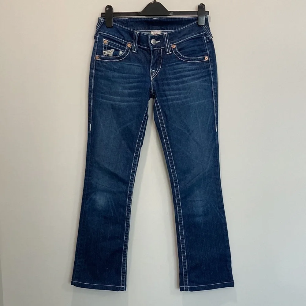 TRUE Religion Low Rise, Slim Straight Jean 27 - Picture 3 of 13